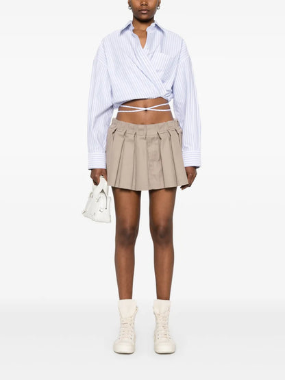 Pleated Miniskirt