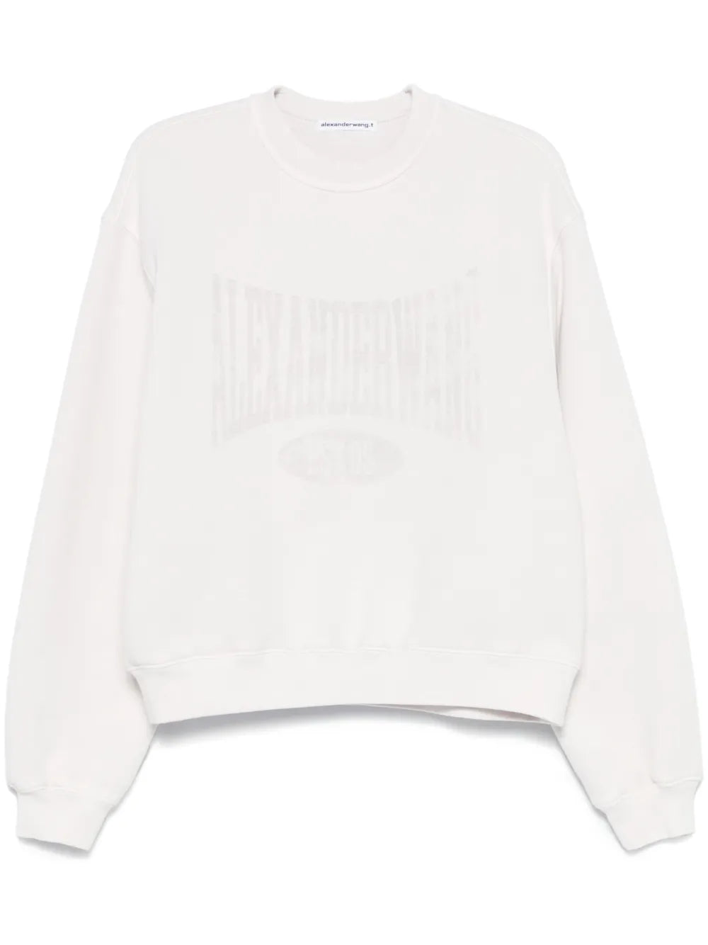 Distressed-Logo Sweatshirt