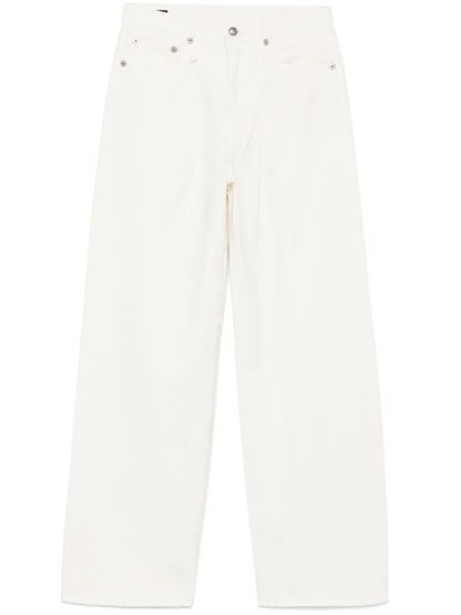 Damon Pleated Straight-Leg Jeans