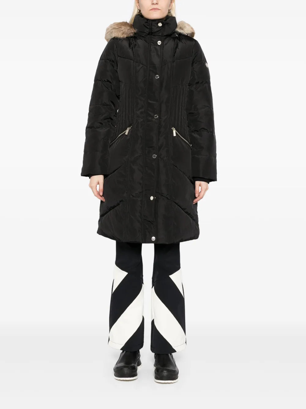 Chevron 3/4 Puffer Coat