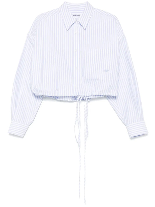 Striped Cropped Shirt