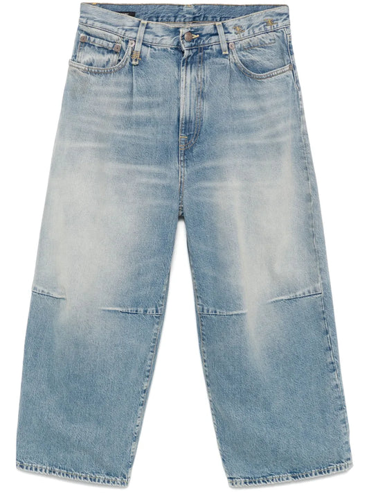Wide-Leg Cropped Jeans