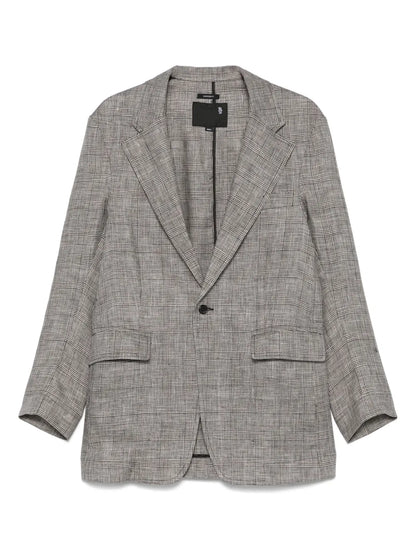 Prince Of Wales Check-Patterned Blazer