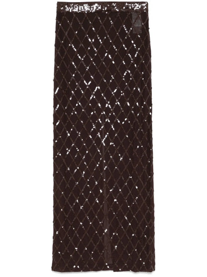 Sequinned Maxi Skirt