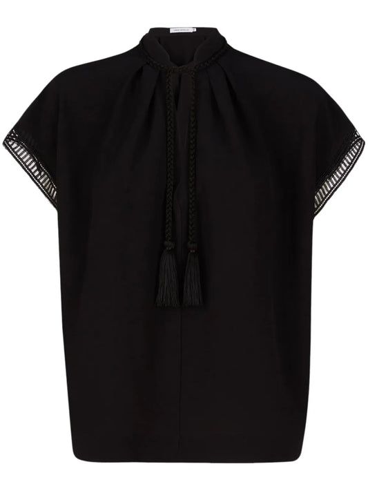 Cap Sleeves Blouse