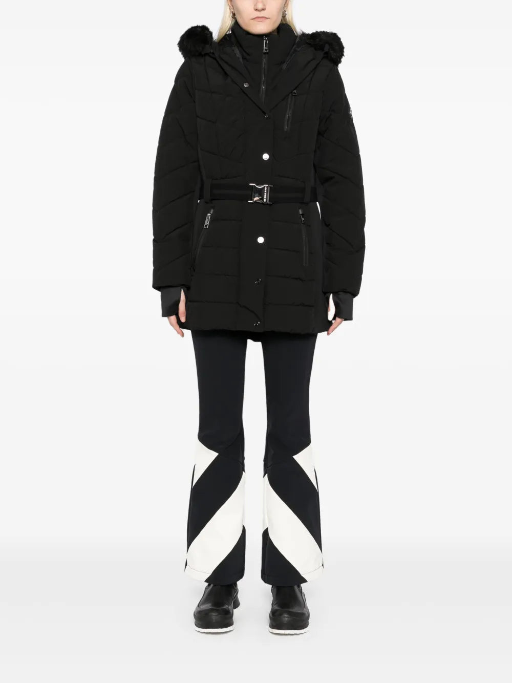 Belted Chevron Jacket