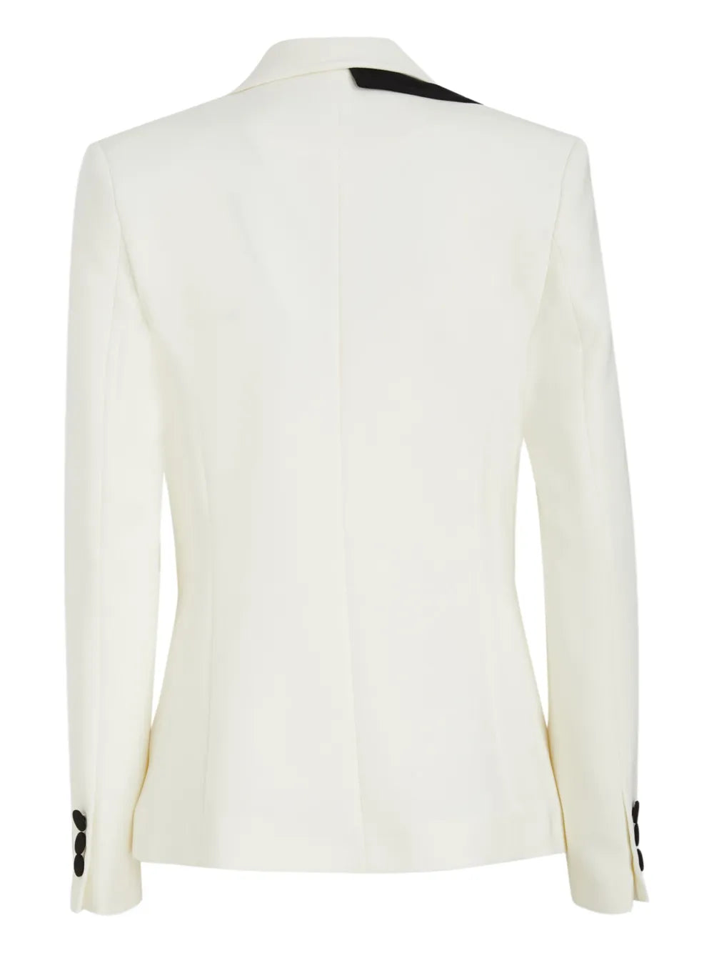 Contrast-Lapel Blazer