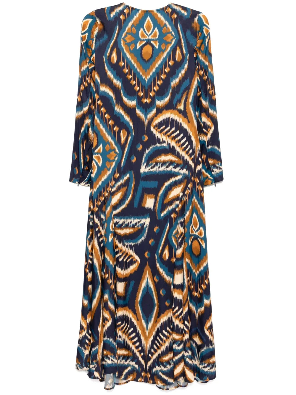 Long Sleeve Satin Maxi Dress