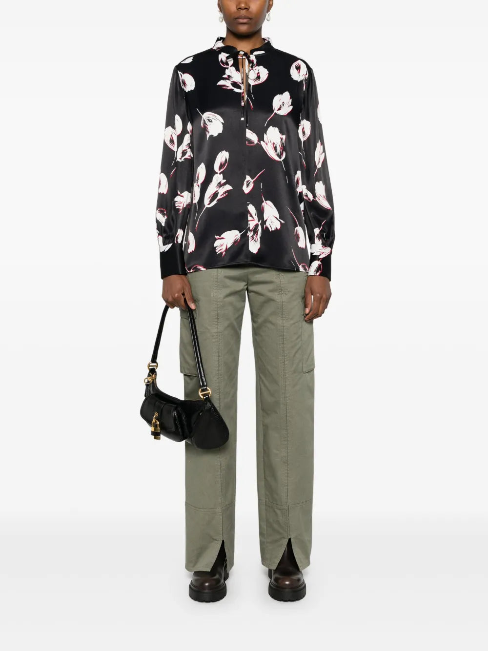 Floral-Print Blouse
