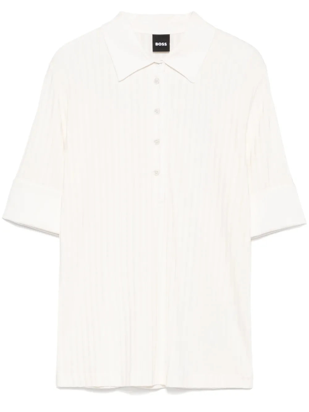 Ribbed Polo Top