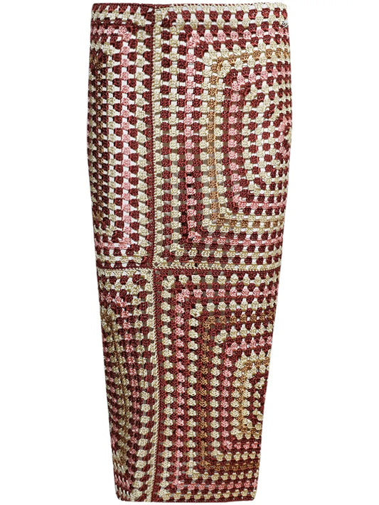 Granny Square Midi Skirt