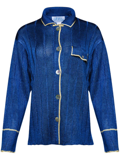 Long-Sleeve Ribbed Shirt