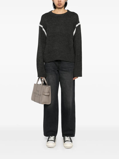 Contrast-Trim Sweatshirt