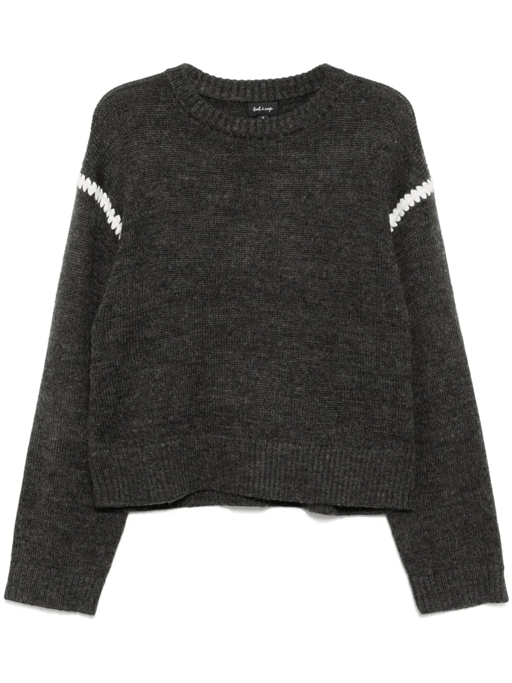 Contrast-Trim Sweatshirt
