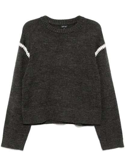 Contrast-Trim Sweatshirt
