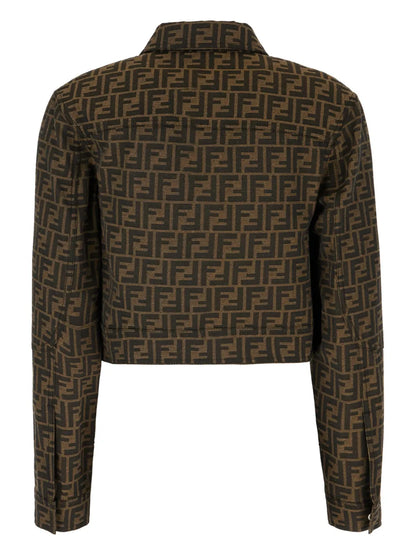 Ff-Motif Cropped Jacket