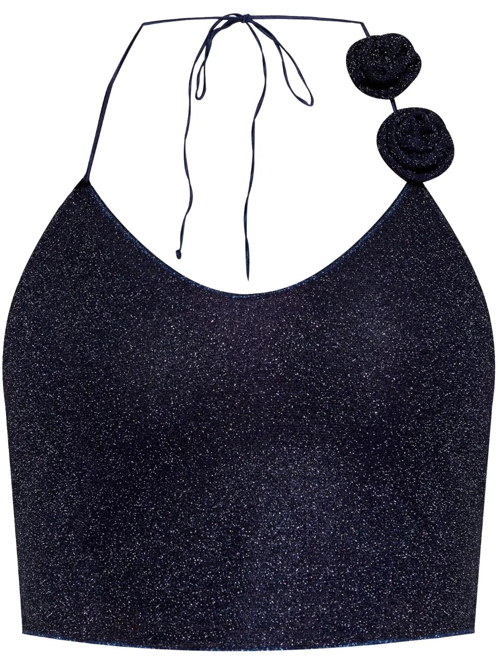 Floral-Appliqué Top