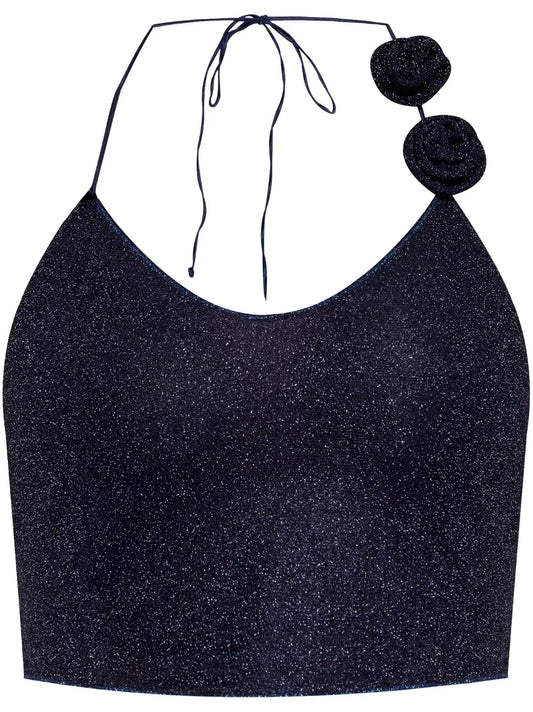Floral-Appliqué Top