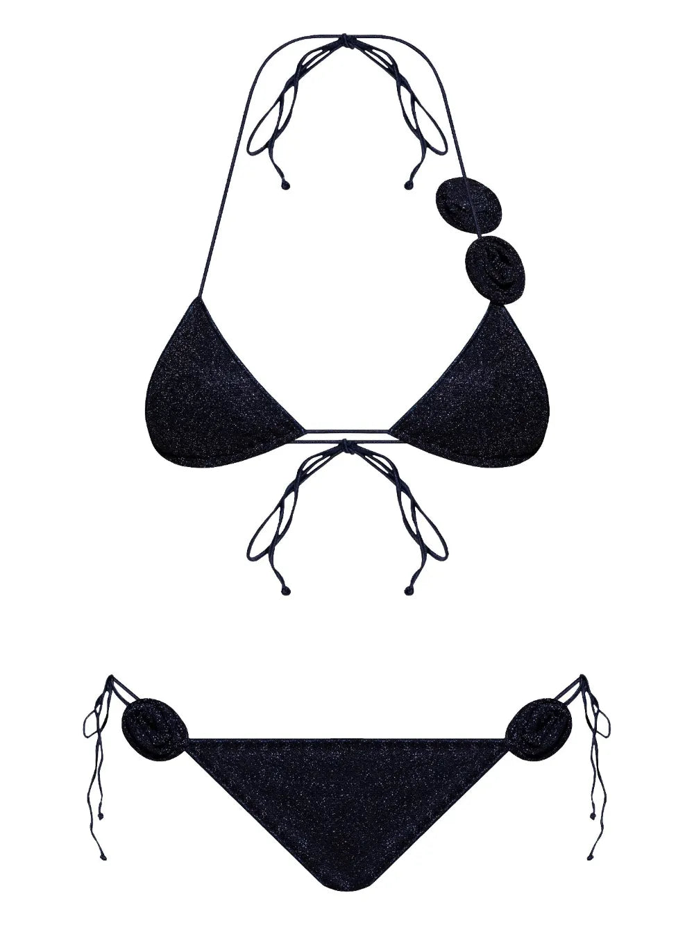Rose-Appliqué Bikini