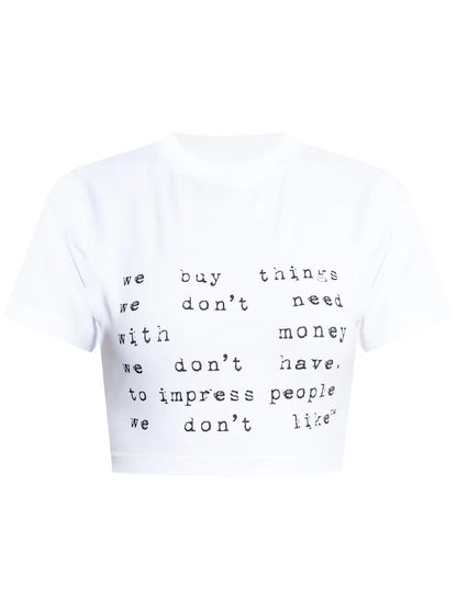 Slogan-Print T-Shirt