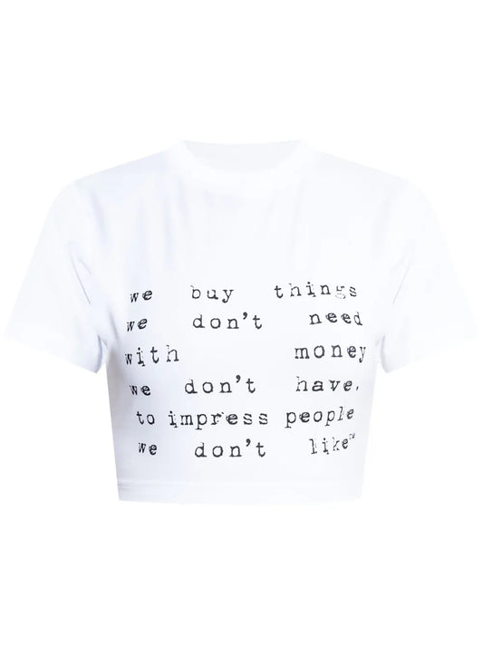 Slogan-Print T-Shirt