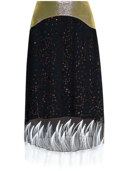 Embellished Midi Skirt