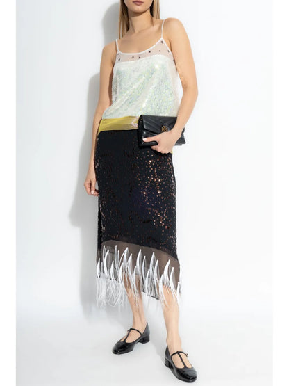 Embellished Midi Skirt