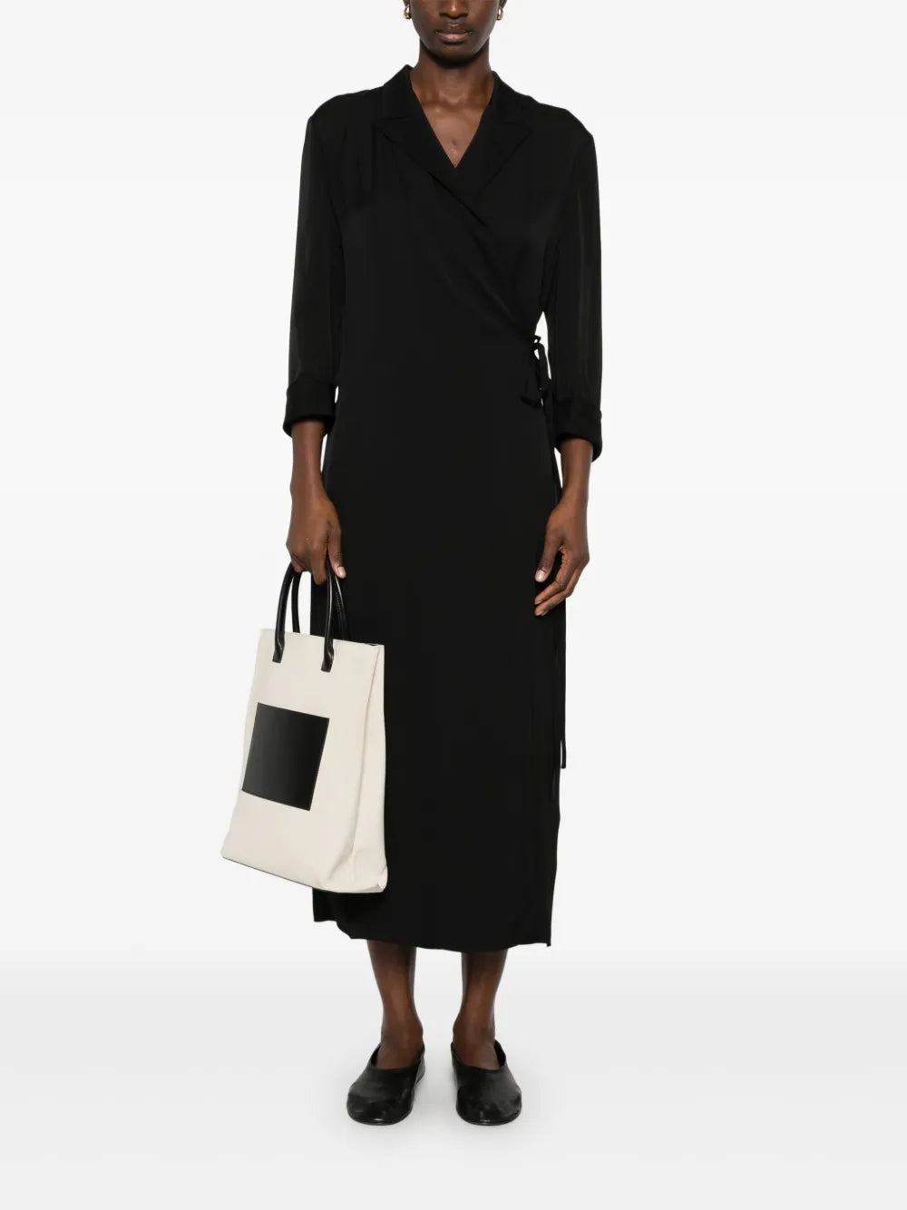 Lapel Maxi Dress