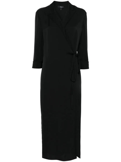 Lapel Maxi Dress