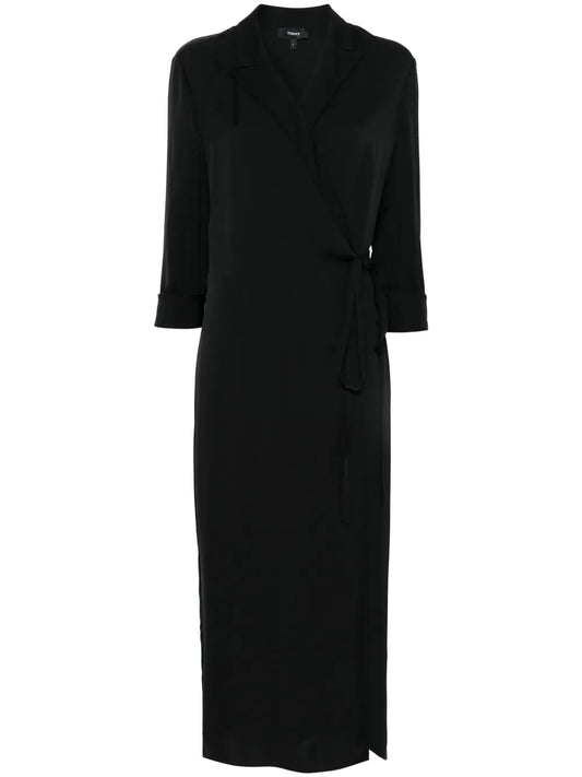 Lapel Maxi Dress