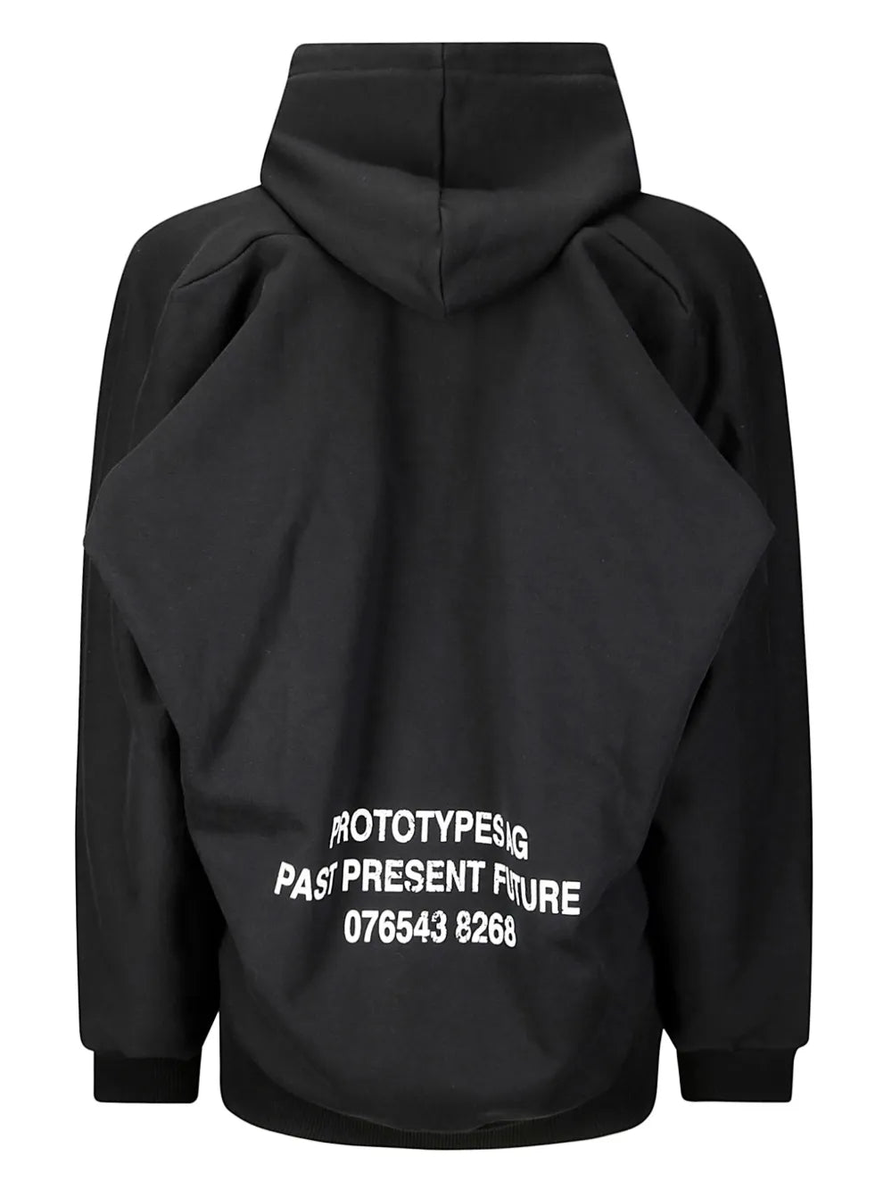 Number-Print Hoodie