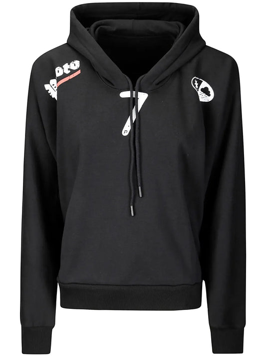 Number-Print Hoodie