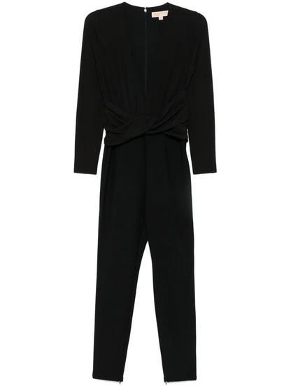 Gathered Jersey Jumpsuit