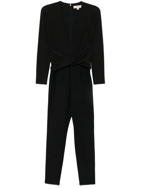 Gathered Jersey Jumpsuit
