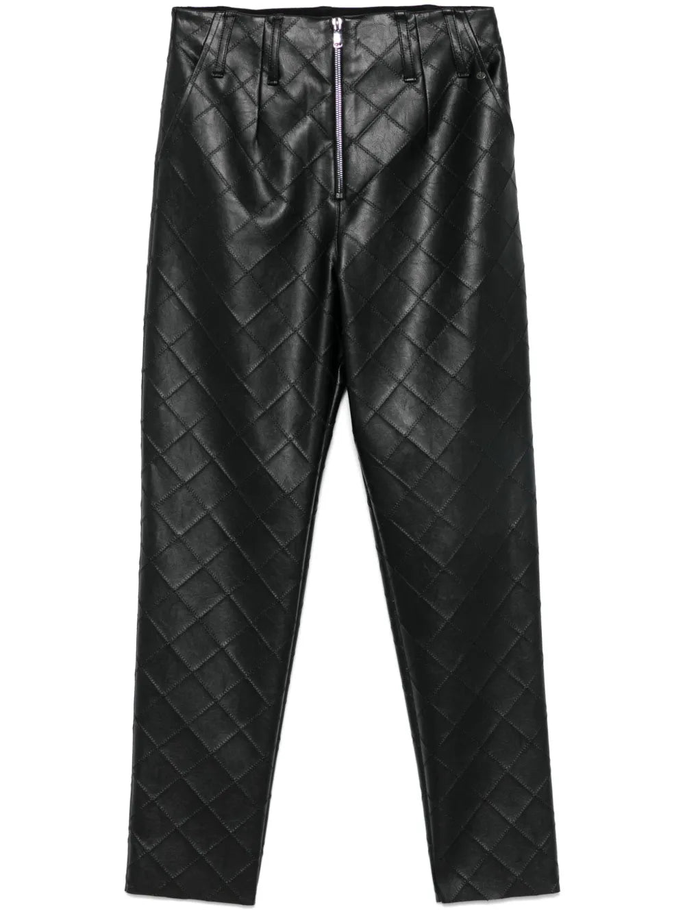 Faux-Leather Trousers