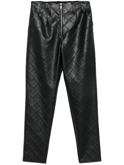 Faux-Leather Trousers