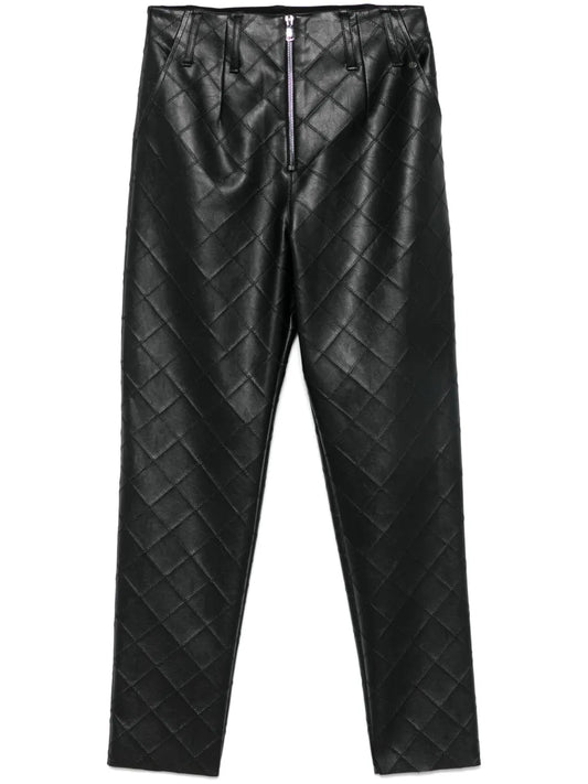 Faux-Leather Trousers