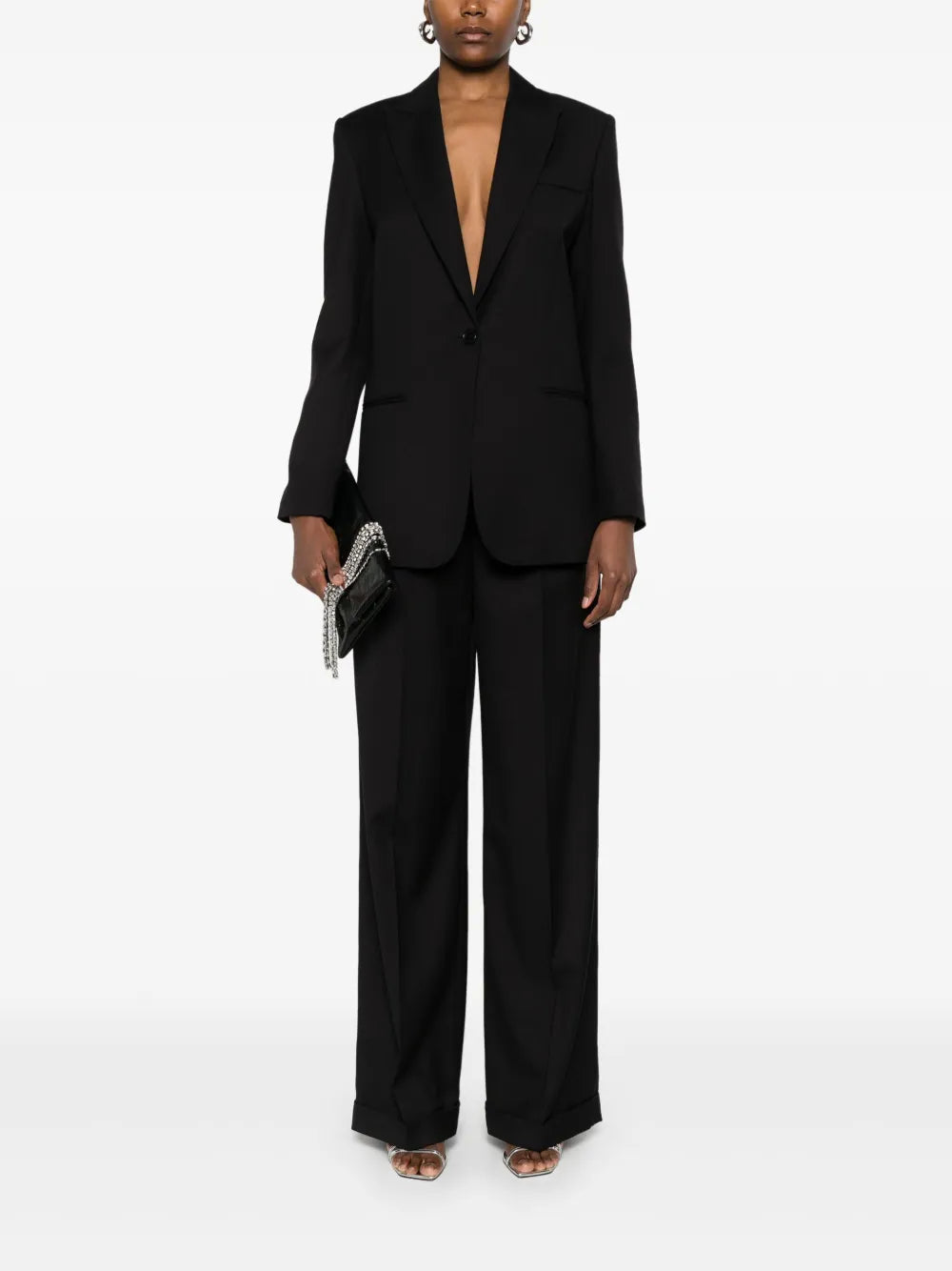 Mid-Rise Straight Trousers