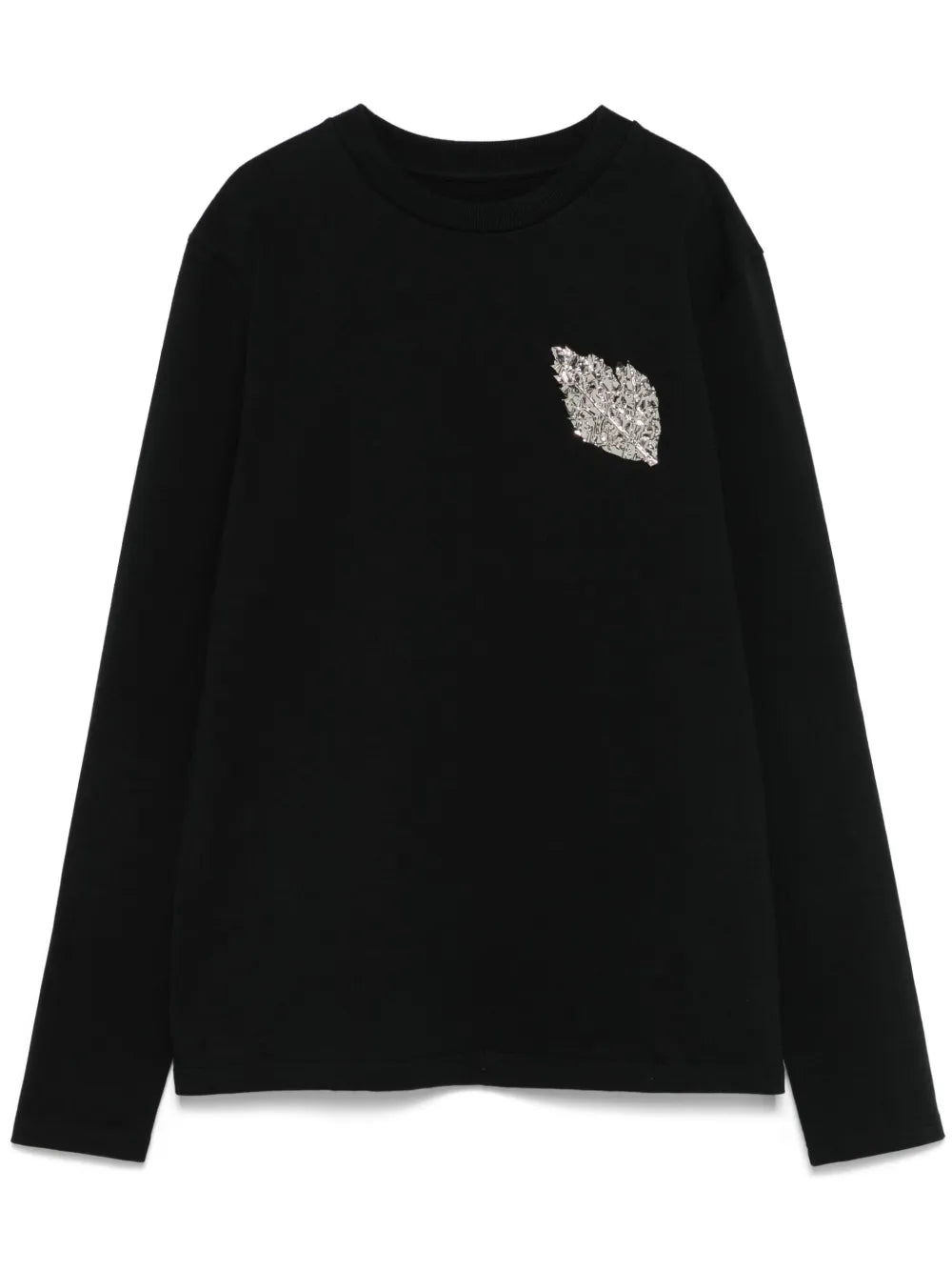 Brooch-Detail T-Shirt