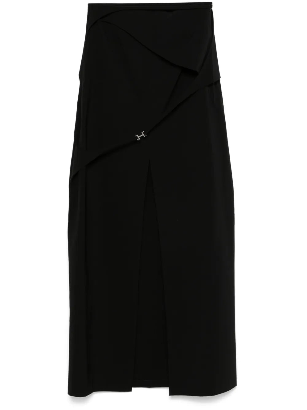 Strap-Detail Maxi Skirt