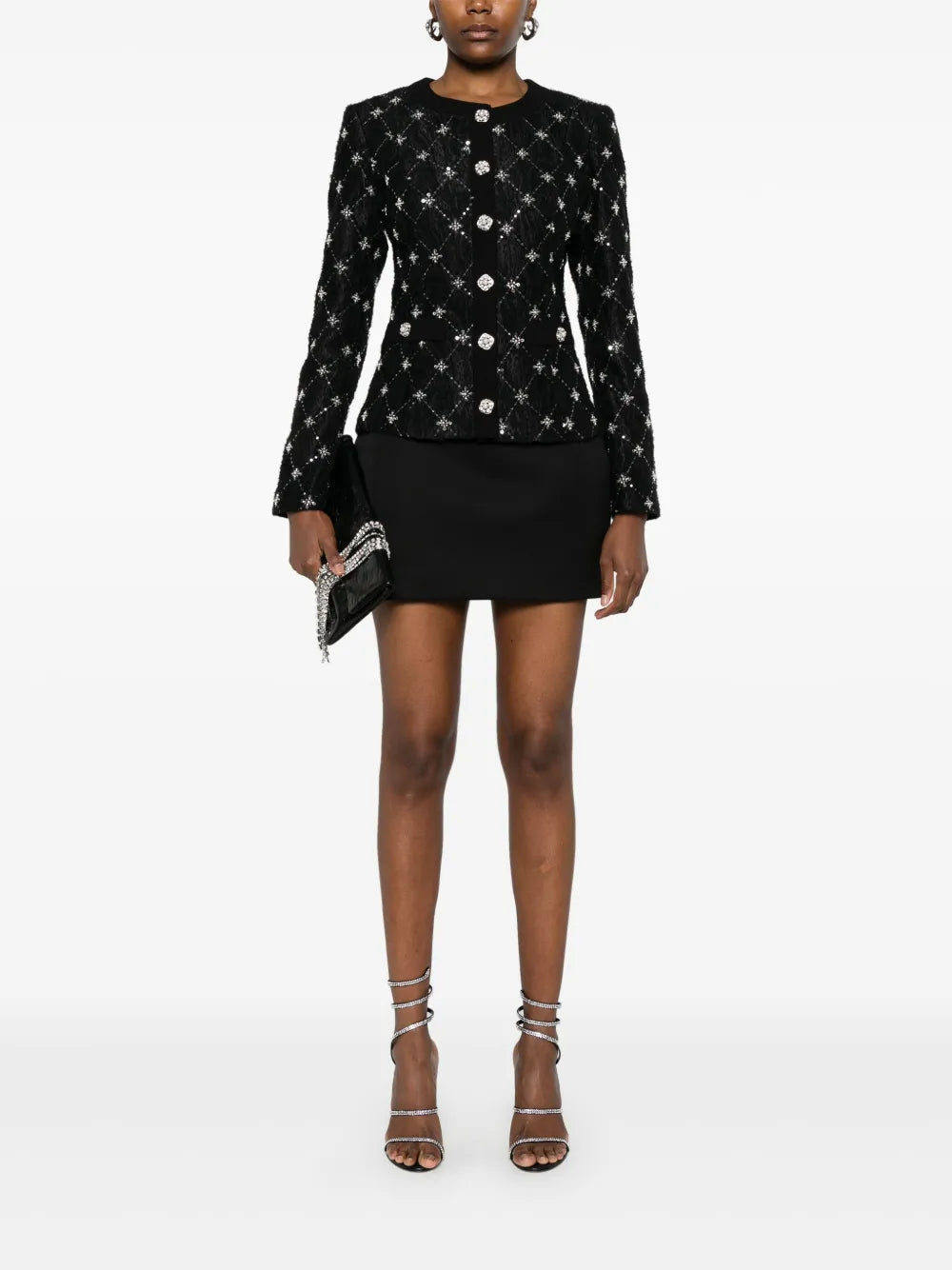 Embroidered Jacquard Jacket