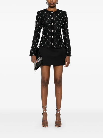 Embroidered Jacquard Jacket