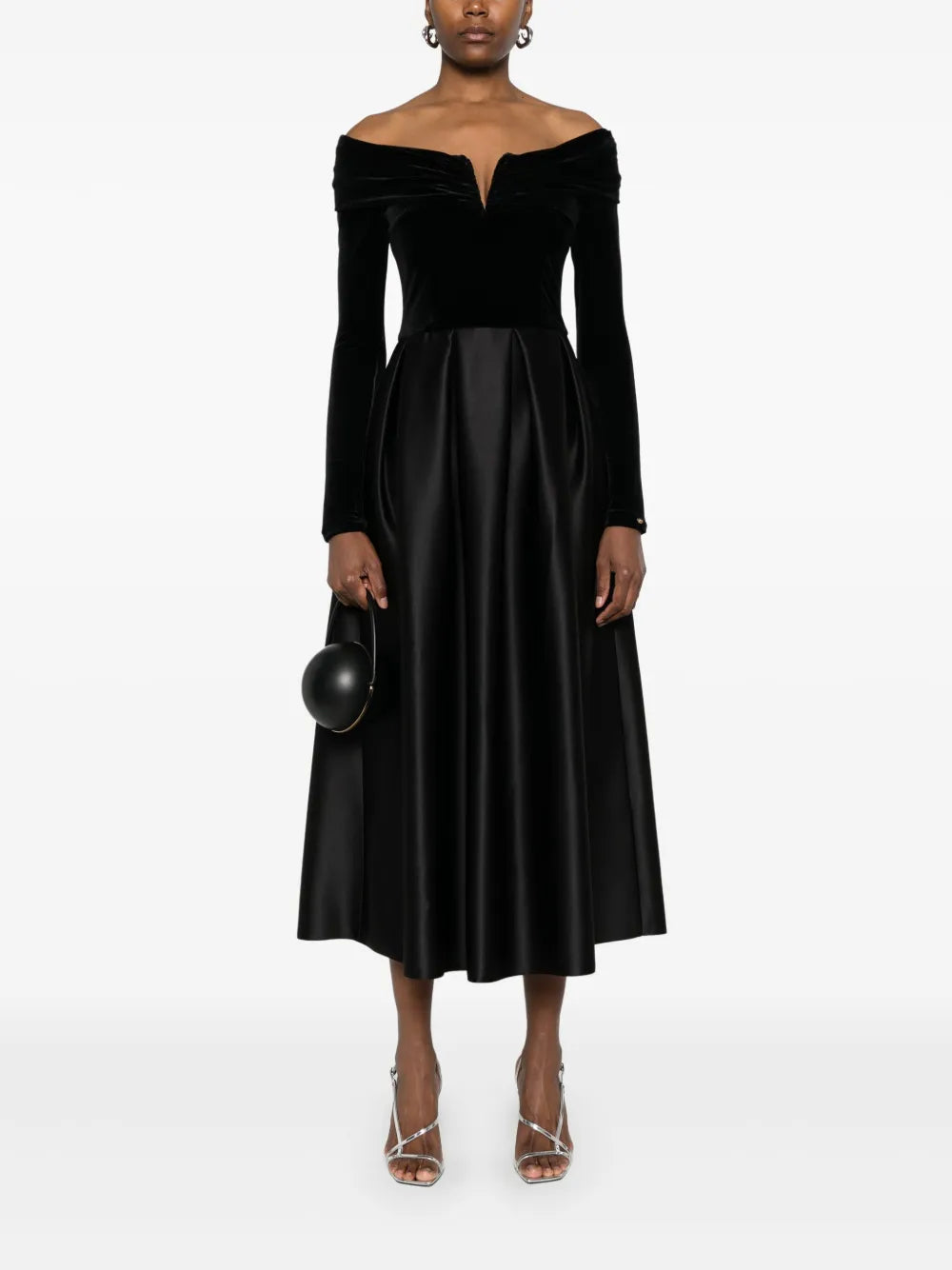 Off-Shoulder Midi Dress