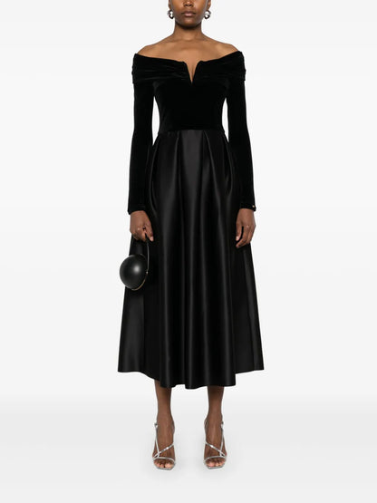 Off-Shoulder Midi Dress