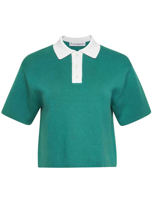 Cropped Polo Shirt