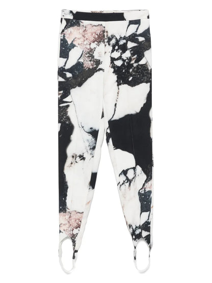 Marble-Print Trousers