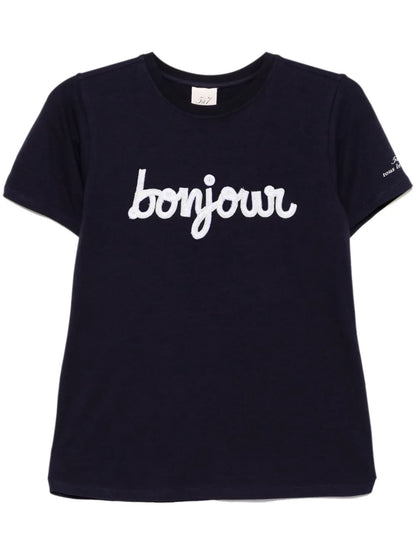 Sequined Bonjour T-Shirt