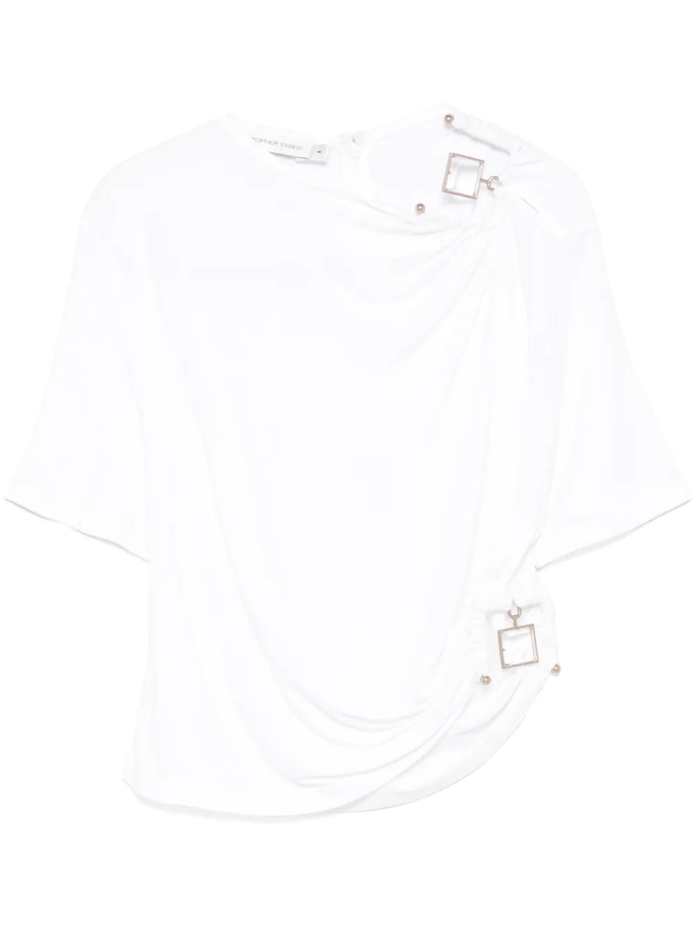Quartz-Embellishment Crop Top