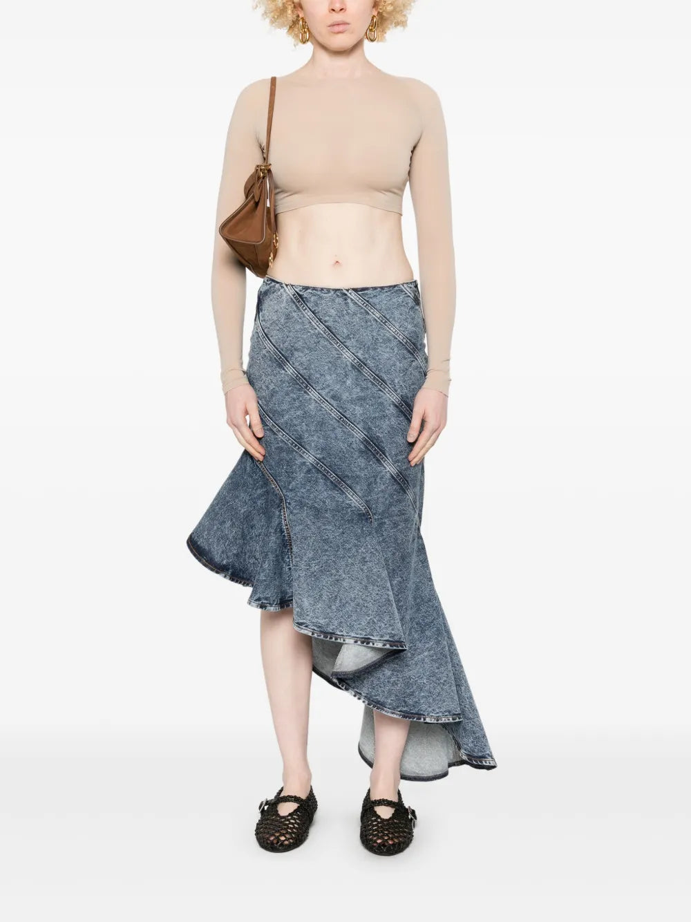 Spiral Midi Skirt