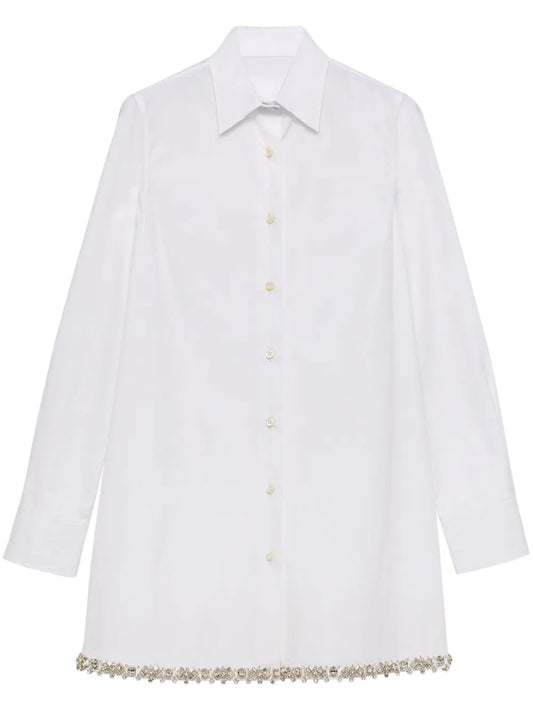 Embroidered Poplin Shirt